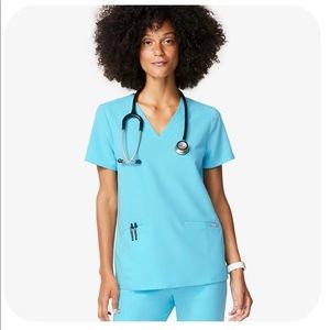 Figs Small Casma Neon Blue